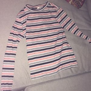Forever21 Ribbed Striped Long Sleeve
